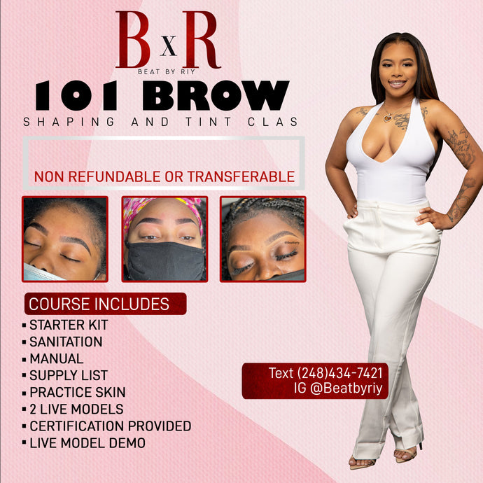 Michigan Private Brow Shape and Tint Class